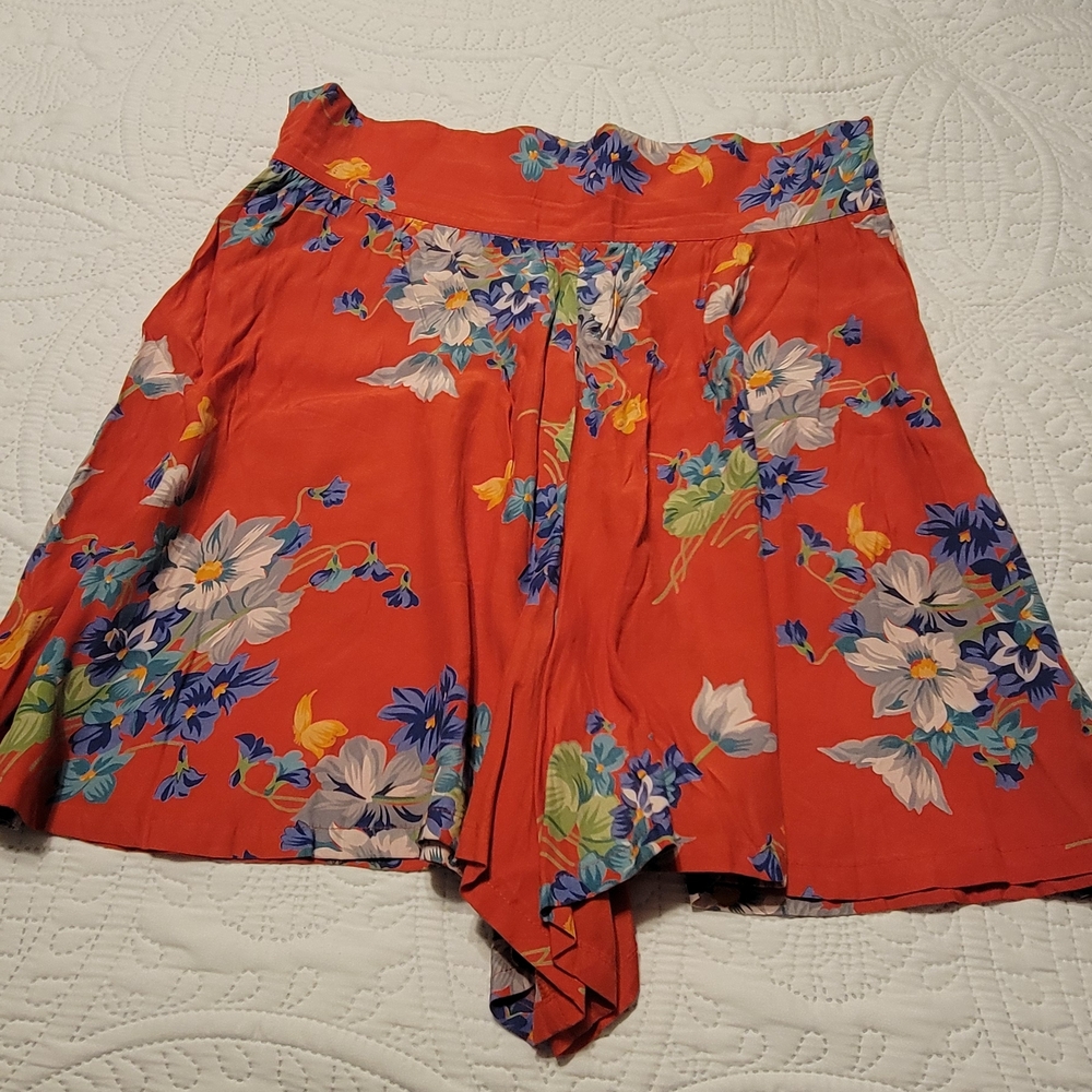 Trashy Diva - Butterflies and Begonias High Waisted Shorts, Women's Size 16